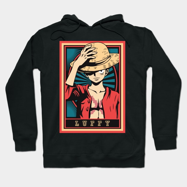 One Piece - Luffy Hoodie by mounier